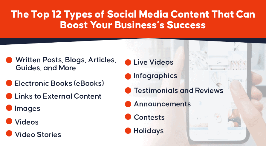 The Top 12 Types of Social Media Content That Can Boost Your Business’s Success