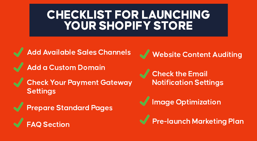 Checklist for Launching Your Shopify Store