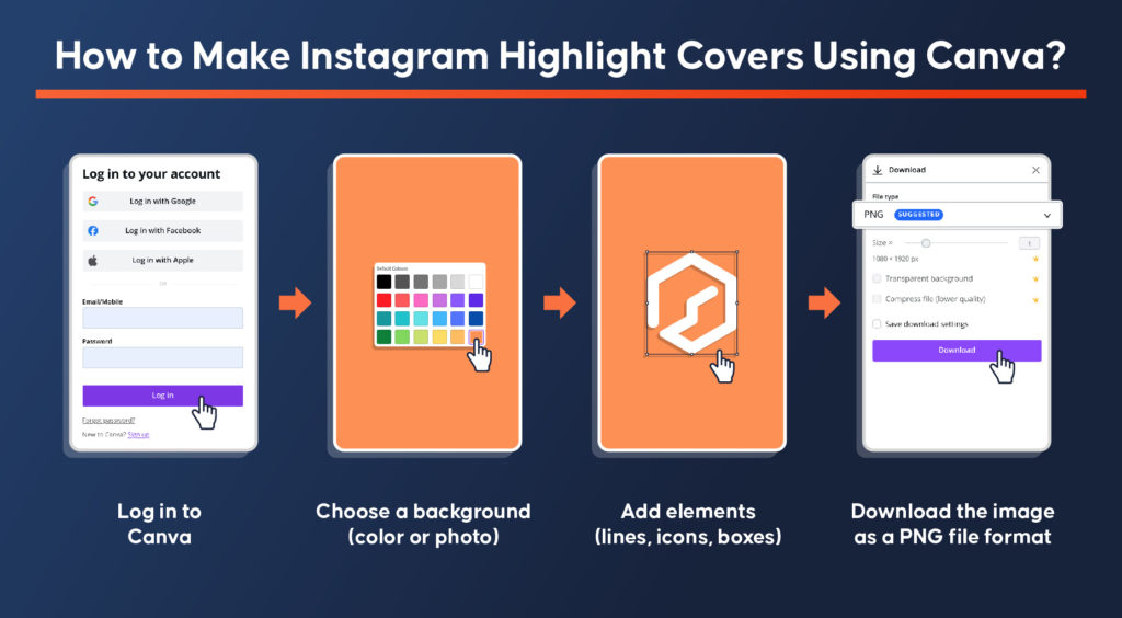 How to Make Instagram Highlight Covers Using Canva?
