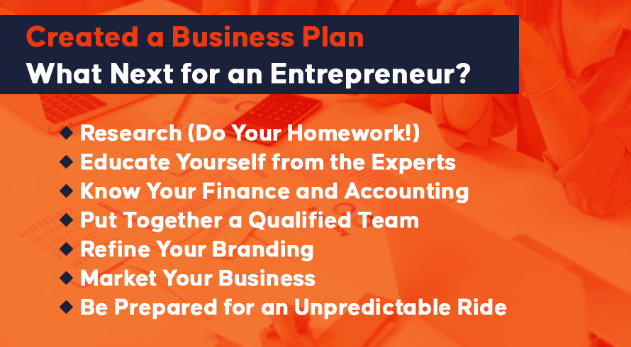 Create a Business Plan - What Next for an Entrepreneur?