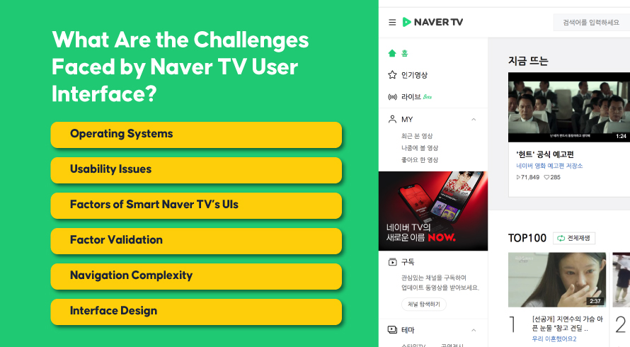 What Are the Challenges Faced by Naver TV User Interface?