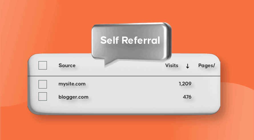 An example of self-referral traffic.