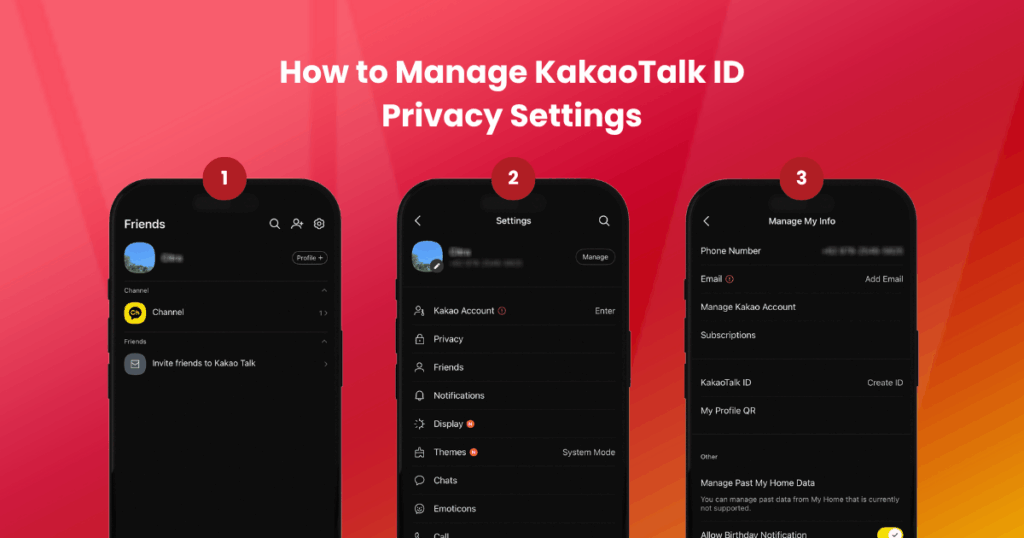 How to Manage KakaoTalk ID Privacy Settings