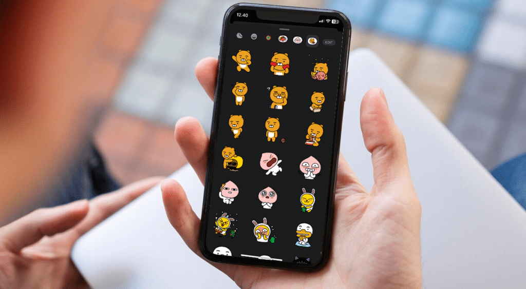 A collection of Kakao emoticons