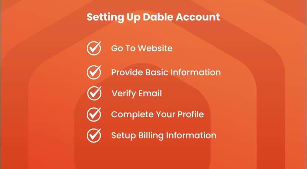 Setting up Dable Account